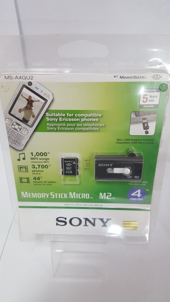 Sony M2 karta pamięci 4gb Memory stick micro