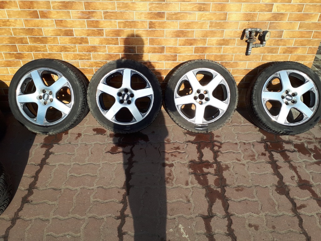 Felgi Aluminiowe BBS VW 17' Świeże Opony 225/45/17