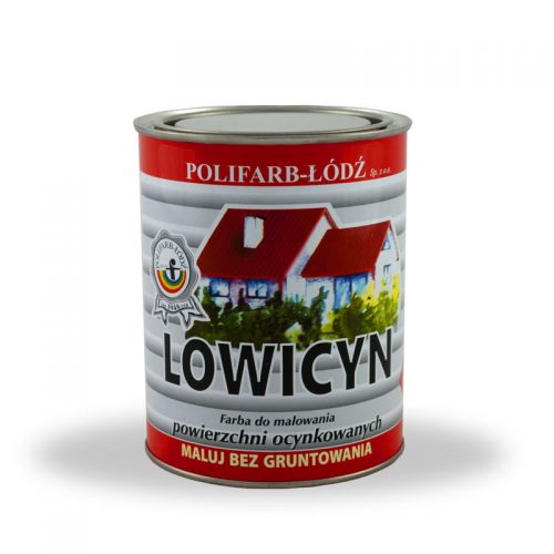 Lowicyn - Farba na dach ZIELEŃ SREBRZYSTA 0,8l