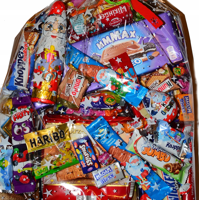 Mikołaj 2018 PACZKA SŁODKOŚCI MEGA 3,6kg z Niemiec