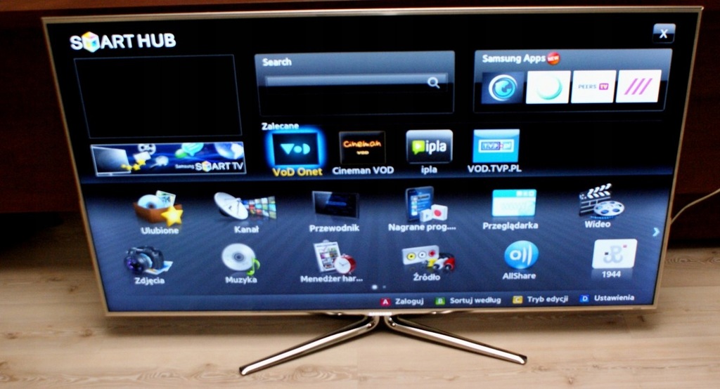 SAMSUNG 55 SMART TV LED 3D WI-FI UE55D8000
