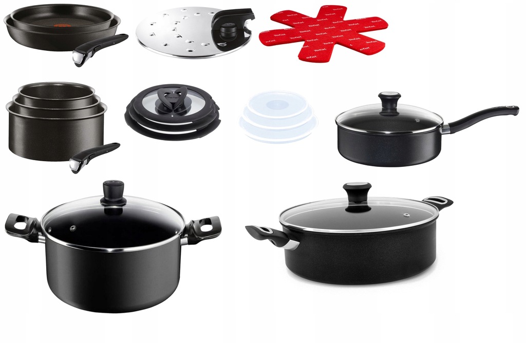 GARNKI TEFAL INGENIO 24 PCS PATELNIE INDUKCJA