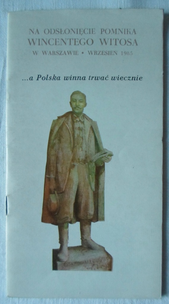 Na odsłonięcie pomnika Witosa Warszawa 1985