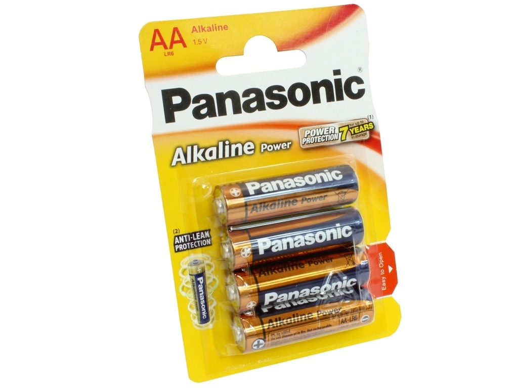 Baterie Panasonic AA LR6 alkaliczne paluszki 4szt
