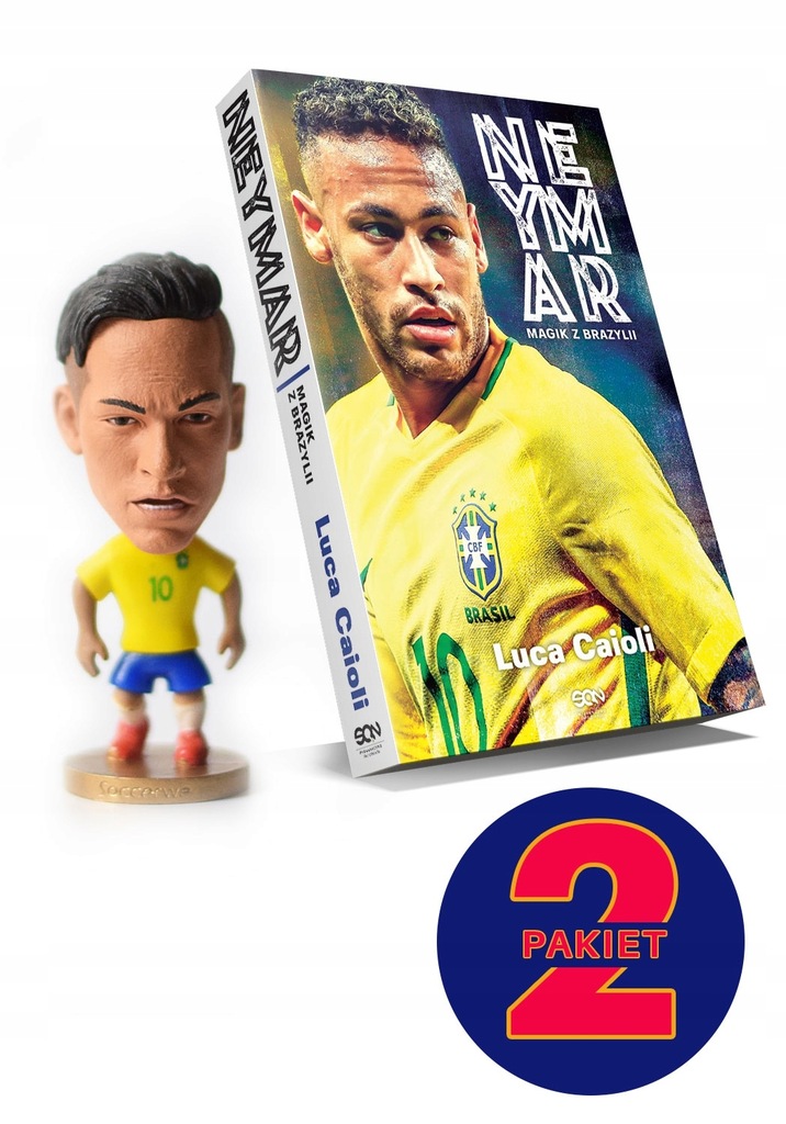 Pakiet: Neymar. Magik z Brazylii + figurka Neymar