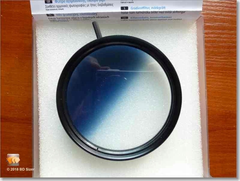 Filtr połowkowy niebieski hama 62 mm