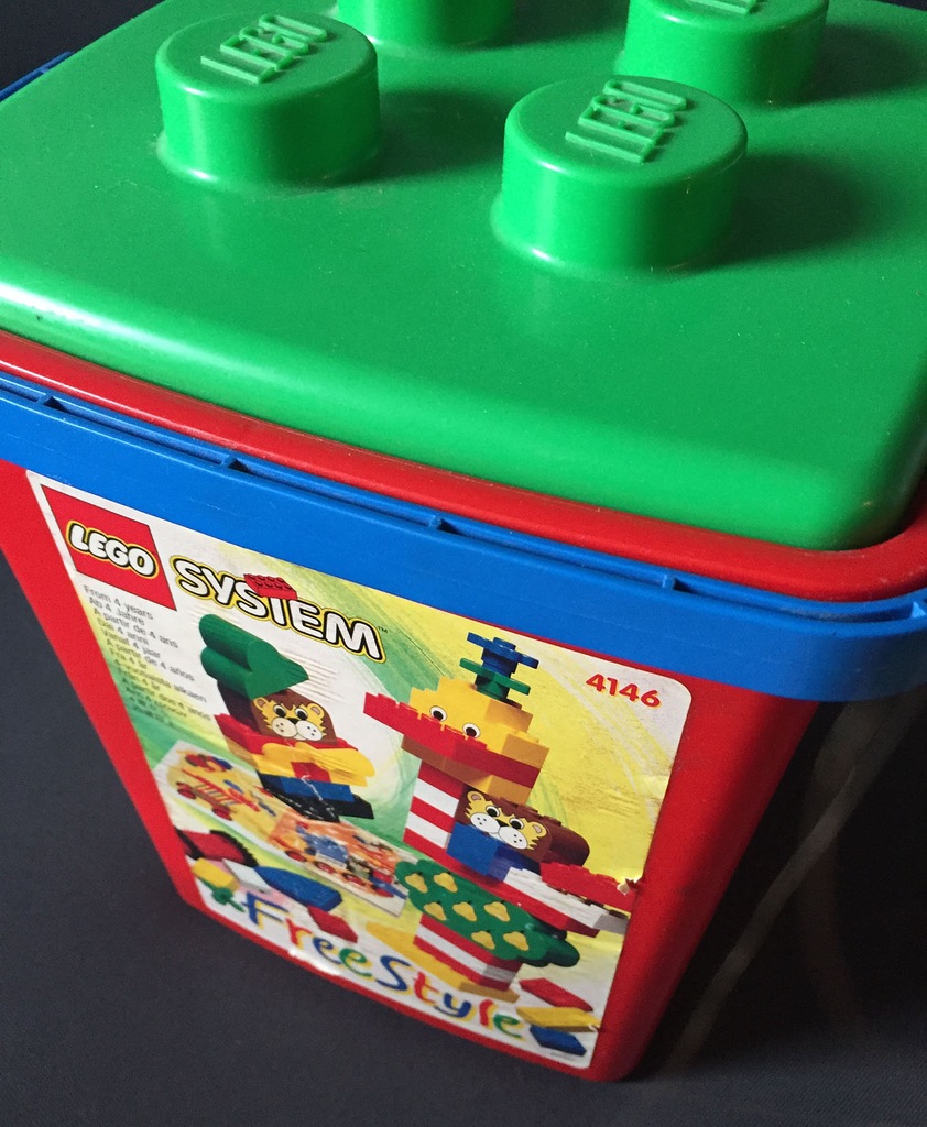 KLOCKI LEGO SYSTEM - wiaderko z klockami