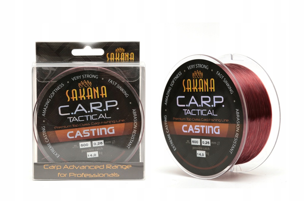 ŻYŁKA KARPIOWA SAKANA CARP TACTICAL 300m-0,28mm