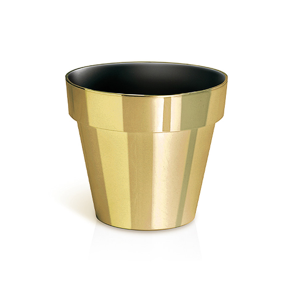 Doniczka CUBE chrome gold DGC170G Złota