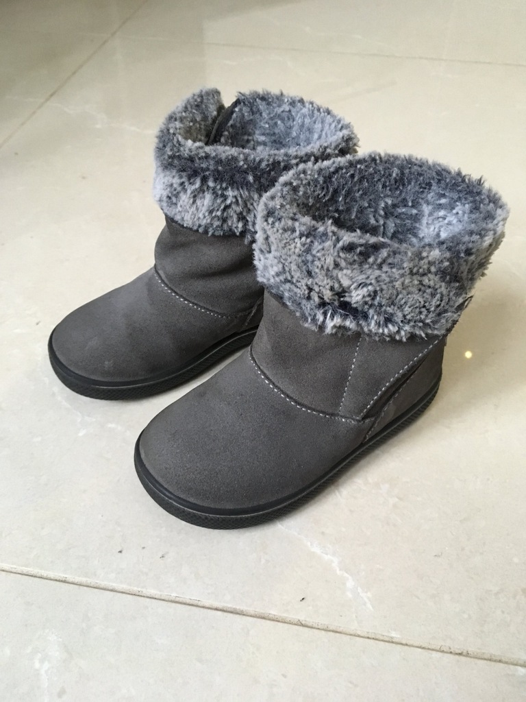kozaczki buty zimowe Primigi r 23 ocieplane szare