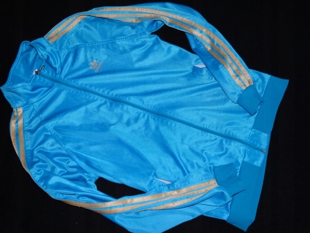 ADIDAS OLDSCHOOL SLISKA NIEBIESKA BLUZA L