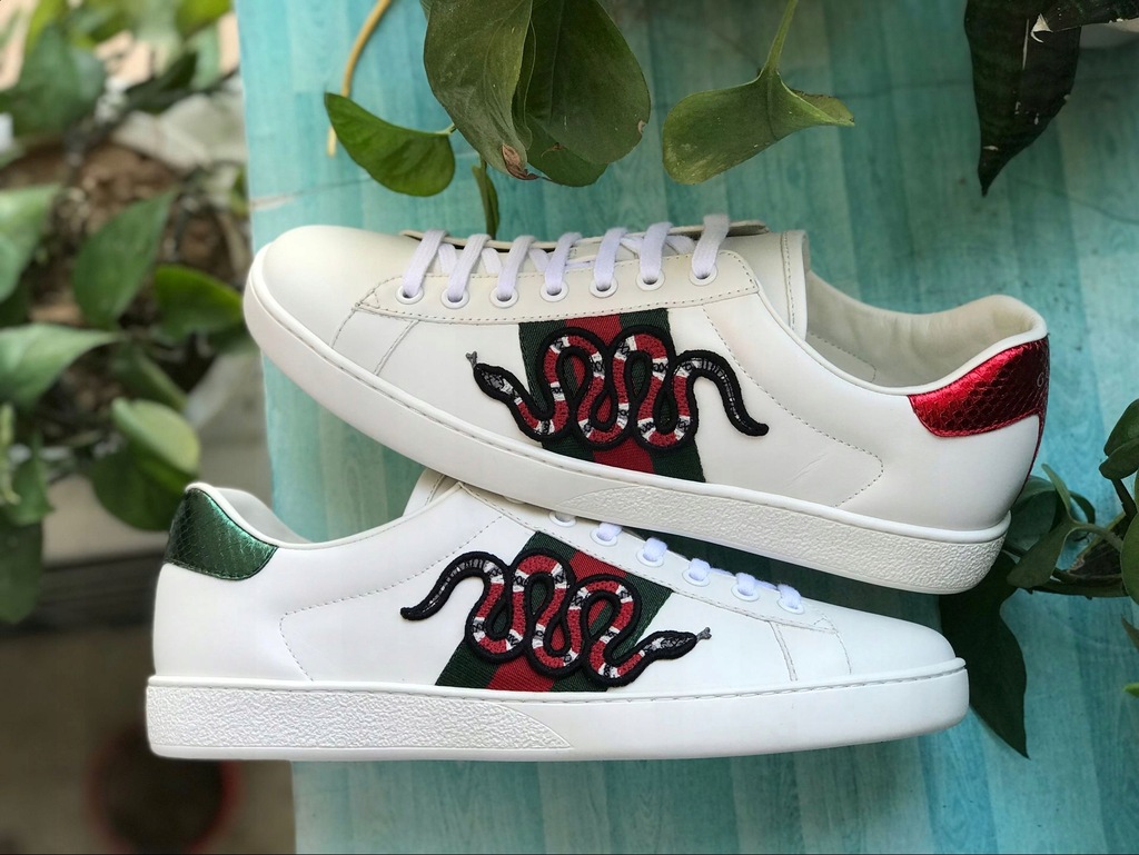 gucci ace snake sneakers