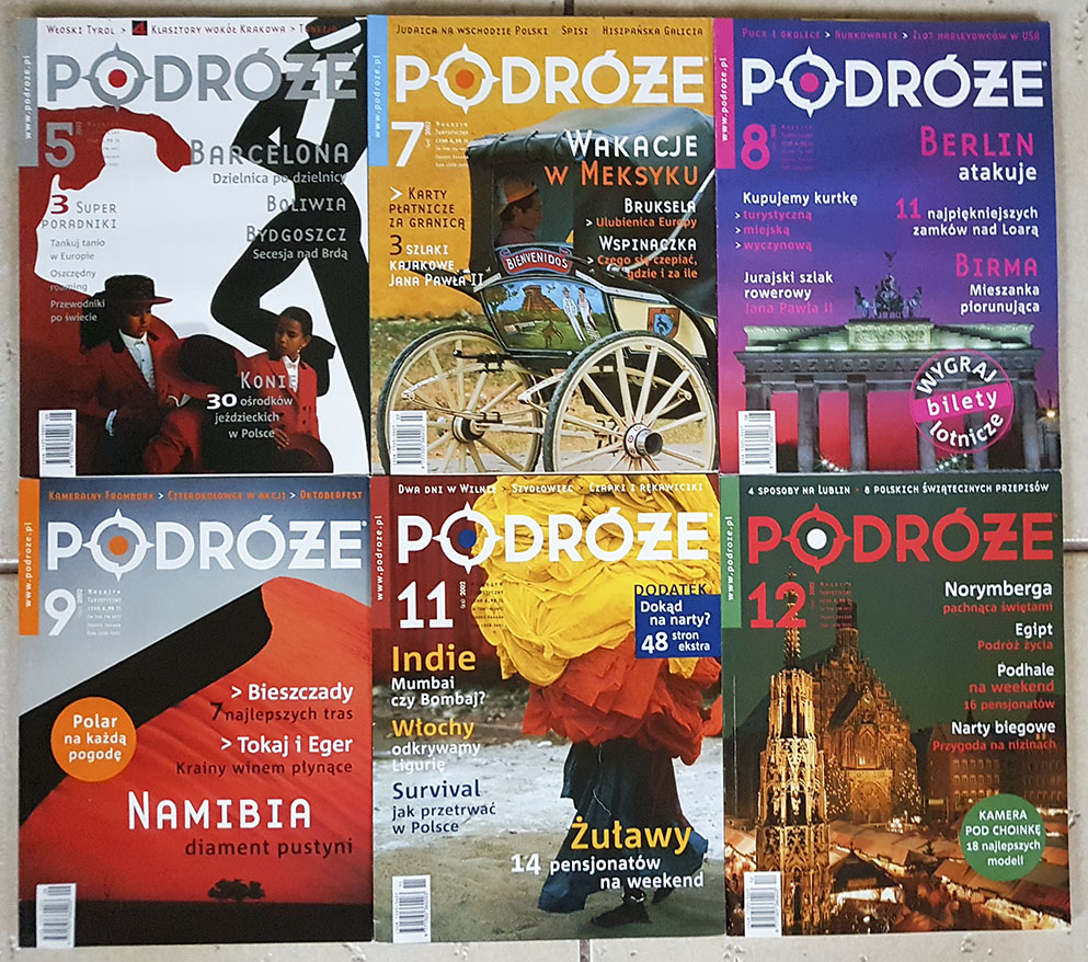 Podróże - zestaw 6 numerów