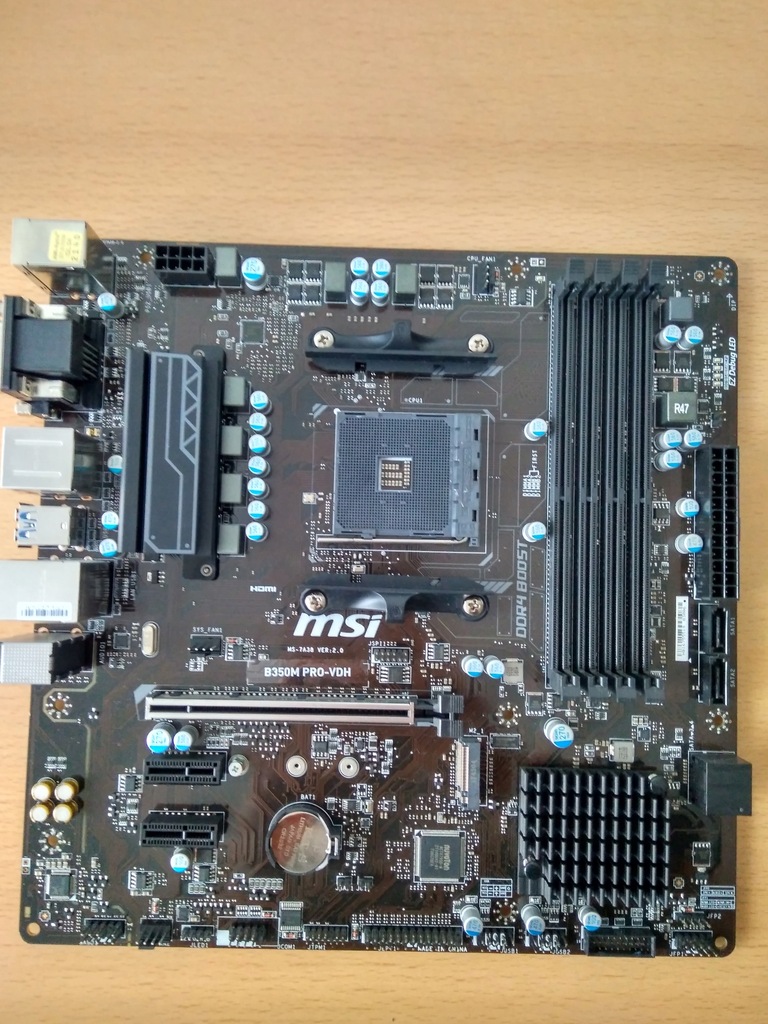 MSI B350M PRO-VDH AM4 4xDDR4 6USB3/HDMI/M.2 RYZEN - 7741590853 ...