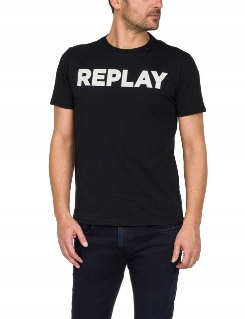 T-shirt męski Replay M35942660-098 - XL