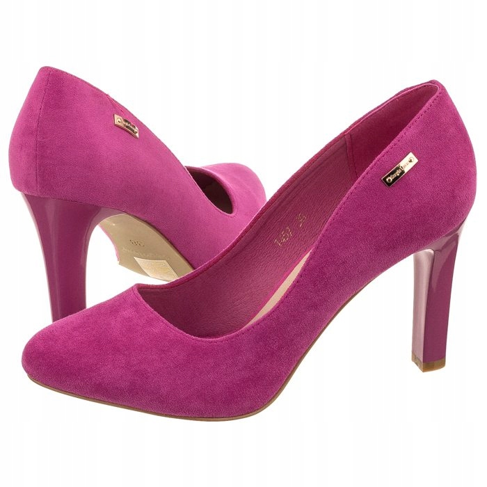 Buty Damskie Szpilki Sergio Leone 1457 Fuksja