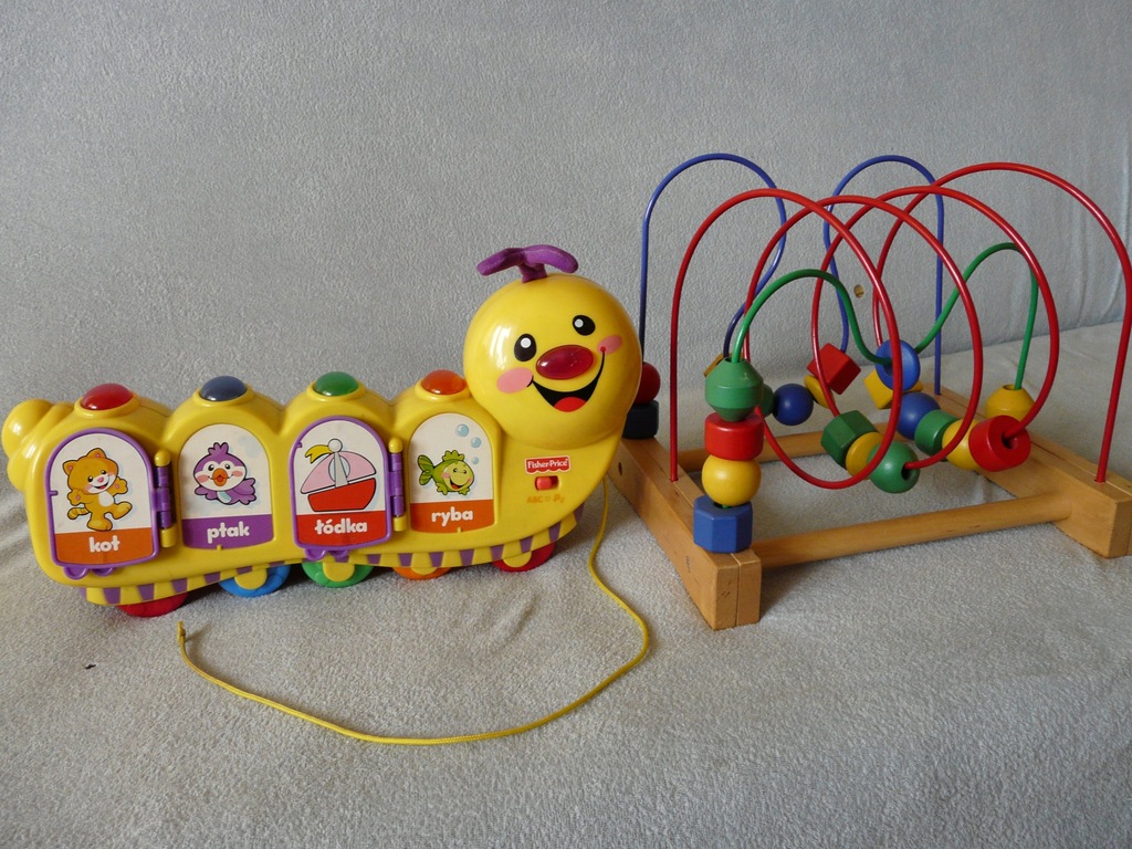 FISHER PRICE gąsienica gawędziarka + IKEA mula