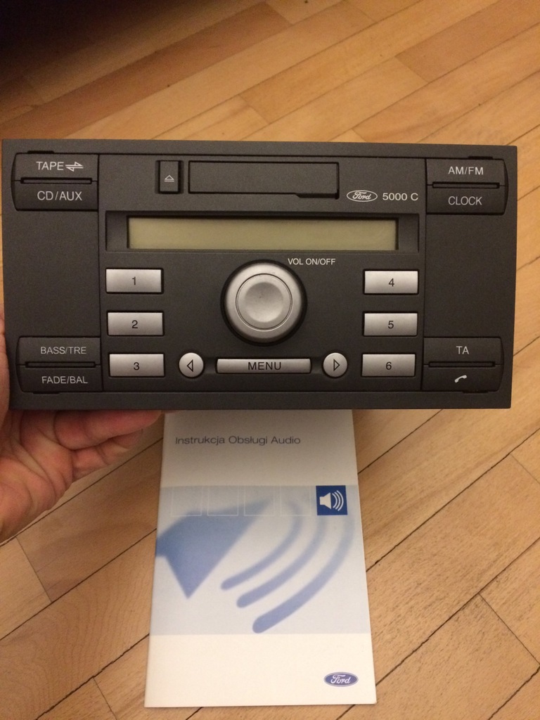 Radio Ford 5000C radioodtwarzacz książka kod 7261272925