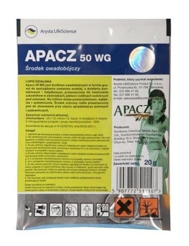 APACZ 50WG 20g OWADOBÓJCZY STONKA MSZYCE ZIEMNIAK