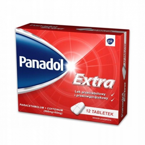 PANADOL EXTRA, 12 tabletek APTEKA
