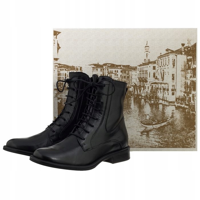 Buty Damskie Botki Trzewiki Venezia 277008FY P NE - 7640702494 ...