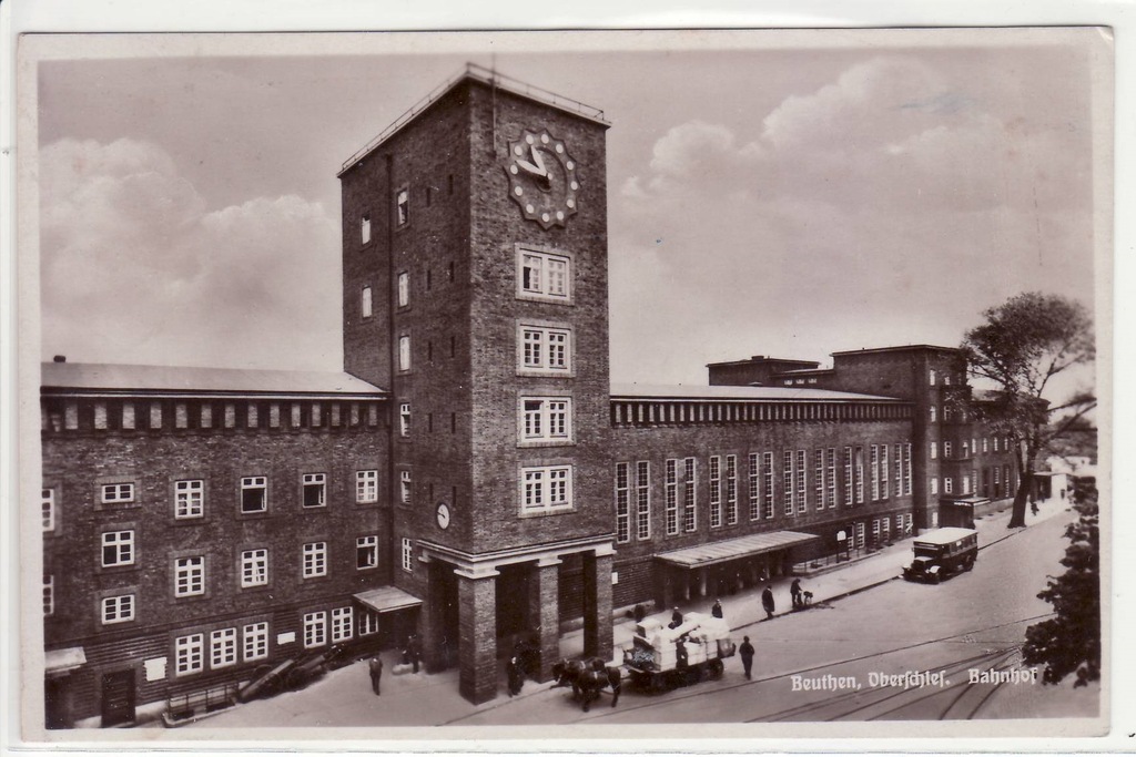 Bytom Beuthen Dworzec kolejowy 1931