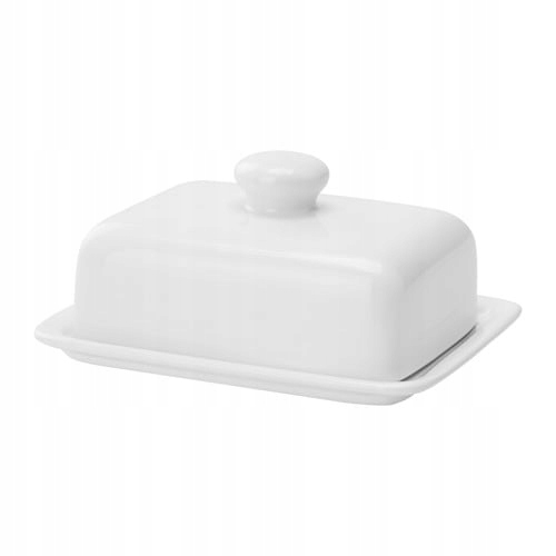 IKEA Vardagem maselniczka z pokrywką biała nowa FV