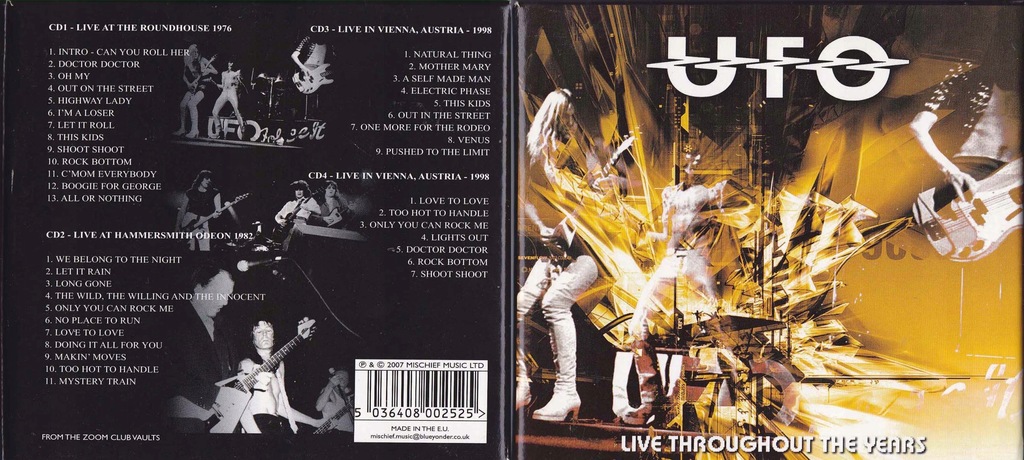 UFO - Live Throughout The Years 4CD! JEDYNA NA AL
