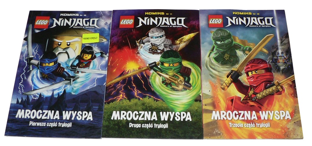 Lego Ninjago KOMIKS x3 nr 10,11,12 - MROCZNA WYSPA