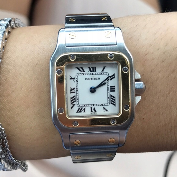 Cartier Santos oryginal zegarek 18k
