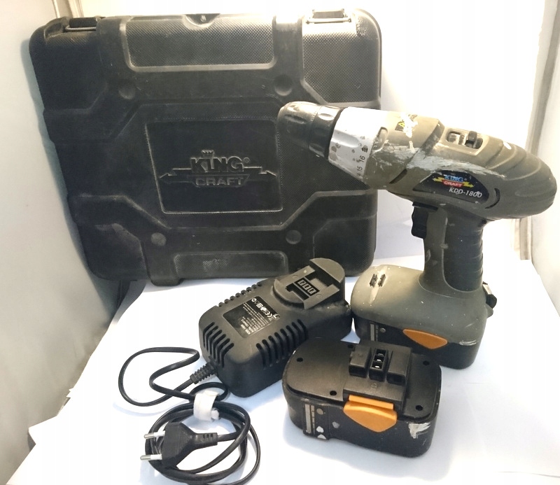 WKRĘTARKA KING CRAFT KDD-1800 18V KOMPLET !