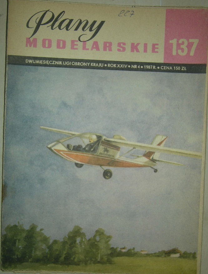 Plany Modelarskie-137-J-1 Prząśniczka-