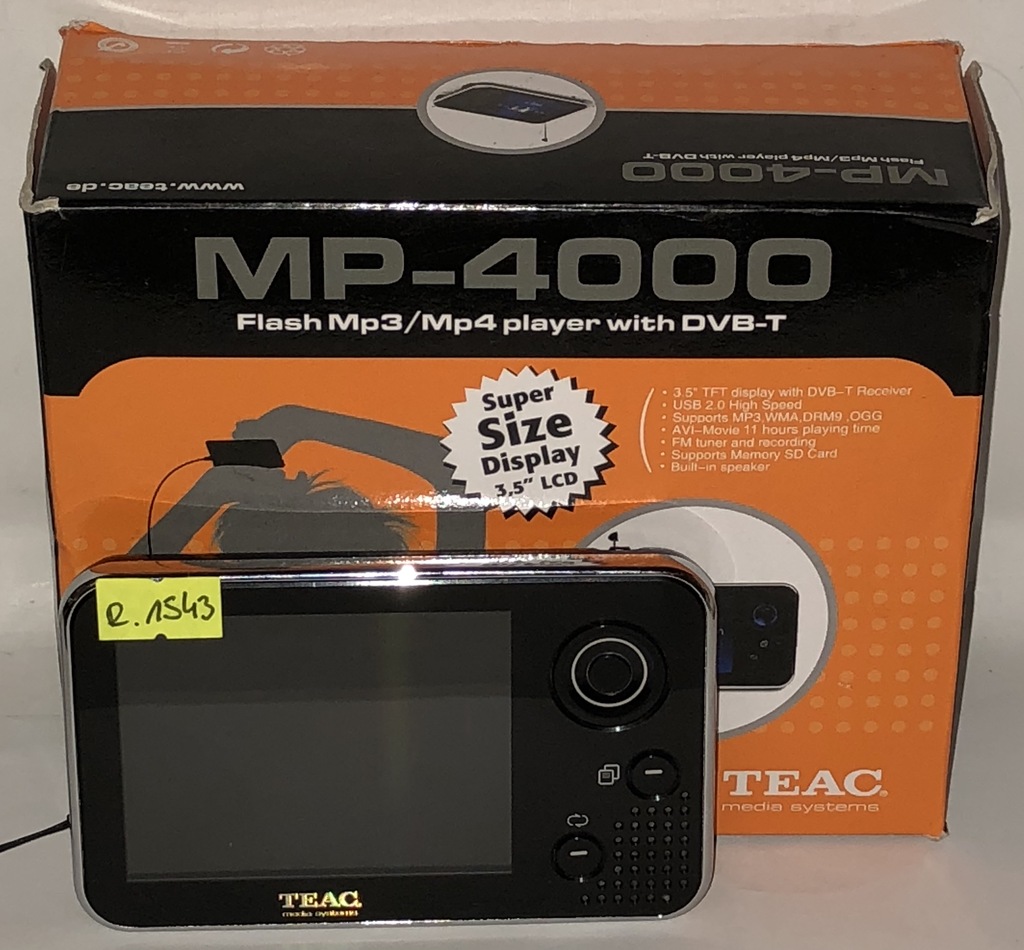 MP4 Z TV DVBT/RADIO/VIDEO TEAC MP-4000 NR R.1543