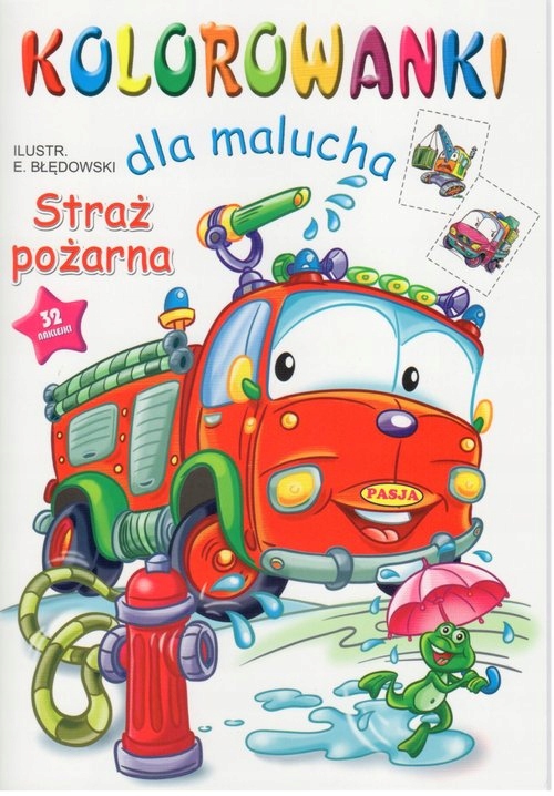 Kolorowanki dla malucha Straż pożarna NAGRODY