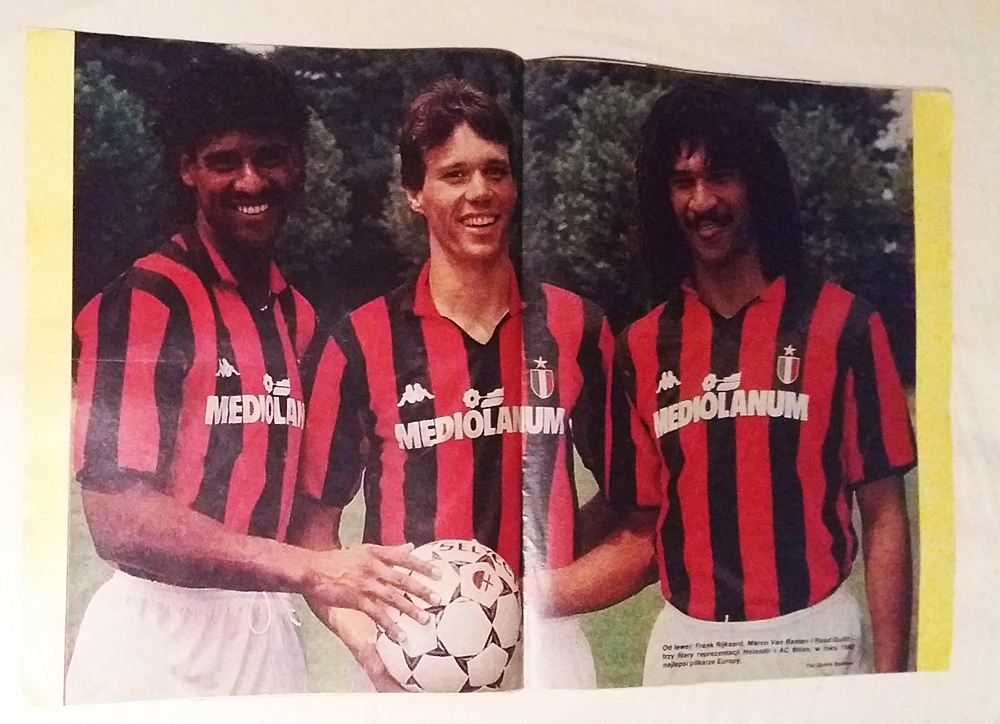 Plakat - najlepsi piłkarze EUROPY 1988 - AC Milan