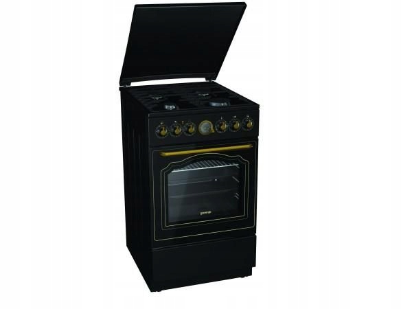KUCHENKA gazowo-ele 50 retro GORENJE K52CLB CZARNA