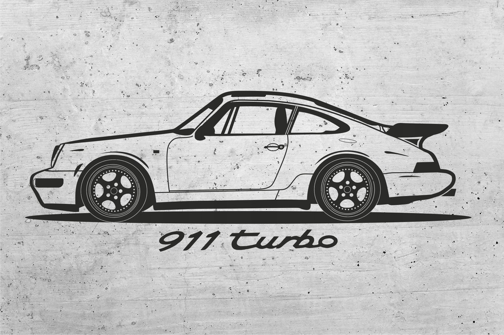 Naklejka na ścianę ścienna Porsche 911