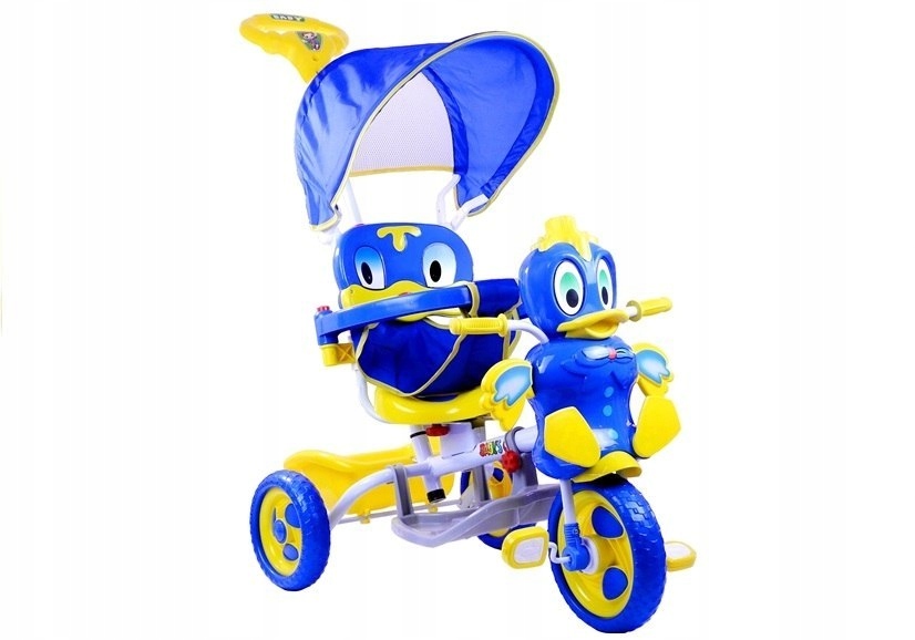 Rower Trójkołowy Kaczka Niebieski Dla Dzieci Rower
