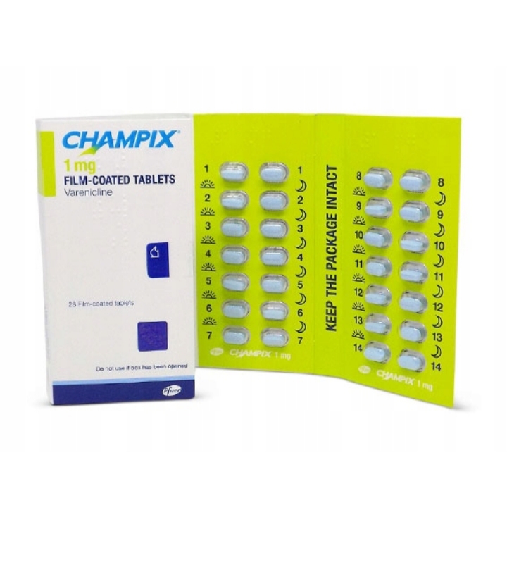 Champix wareniklina 1mg 28 tabletek
