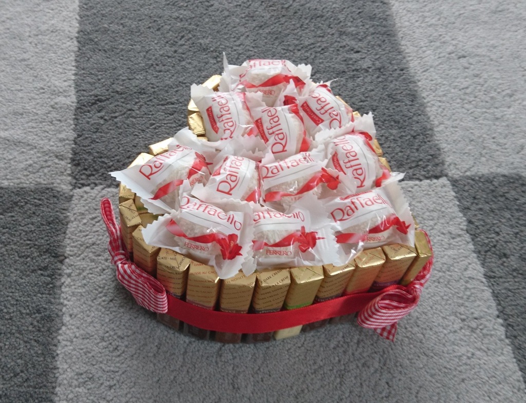 TORT SERCE merci raffaello Dzień Matki JEDYNY taki