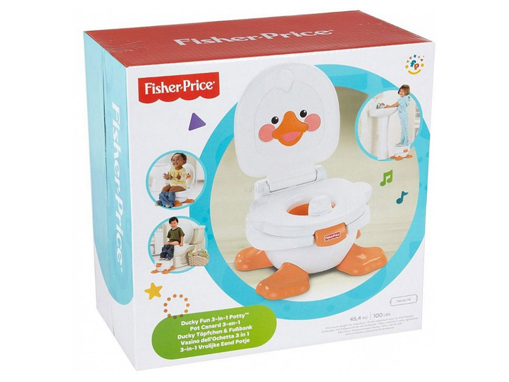 Fisher Price Nocnik Kaczka Muzyczny Nocniczek