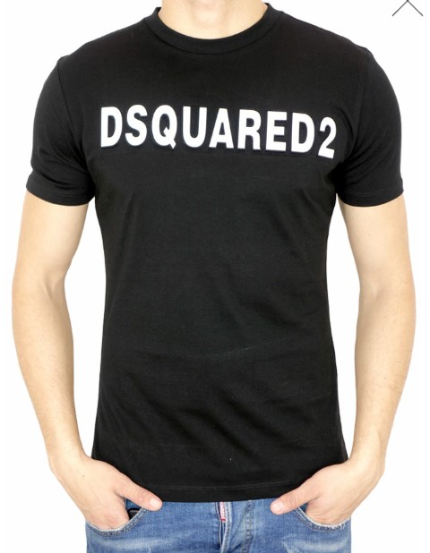 DSQUARED Koszulka męska czarna R.M WYS 24h