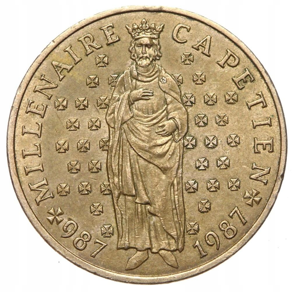 Francja - moneta - 10 Franków 1987 - CAPETIEN