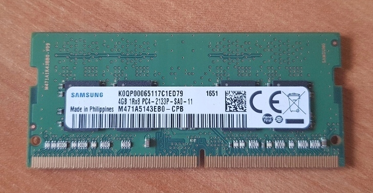 Lenovo x260 RAM 4GB 2133MHz DDR4 Samsung PC4-2133P