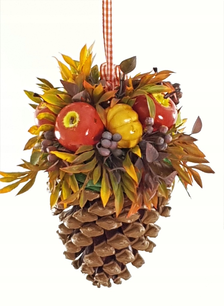 DEKORACJA OKNA - SZYSZKA PINII - 16CM