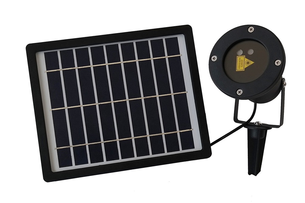 Laser Lampa Solarna z Pilotem Oświetlenie Elawacji