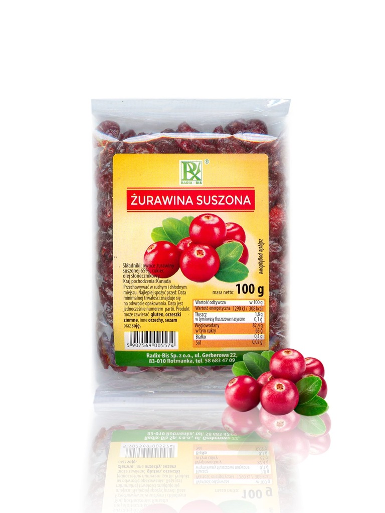 śliwka suszona 100g RADIX BIS