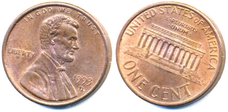 USA One Cent  /1 Cent / 1993 r. D