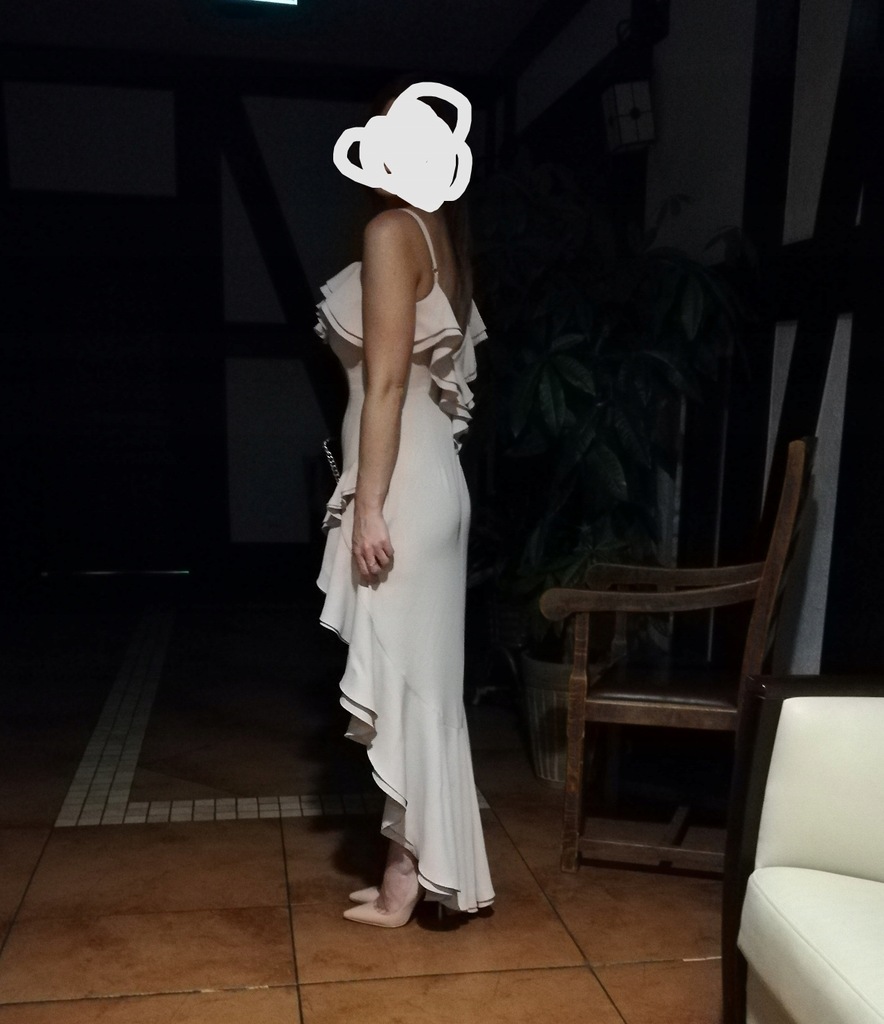 CASSIDY - NUDE DŁUGA SUKNIA Lou