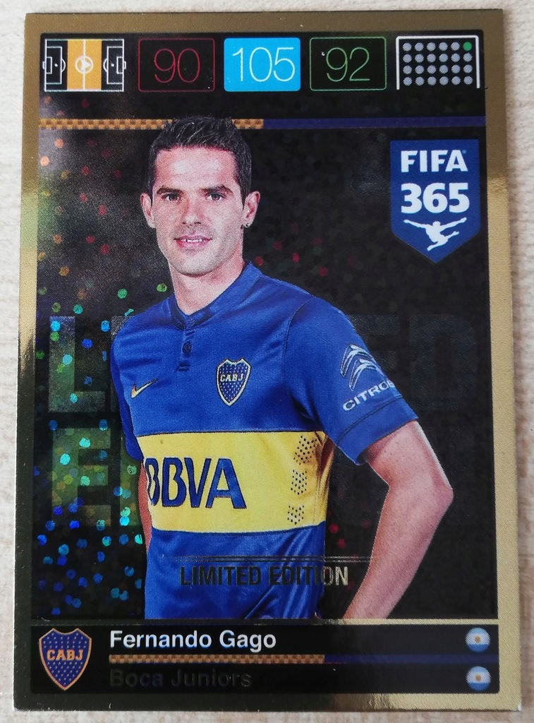Panini FIFA 365 2015 Limited Edition F.Gago
